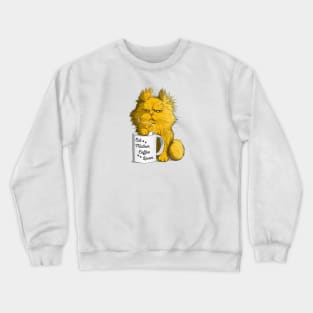 Cat mother Coffee lover Crewneck Sweatshirt